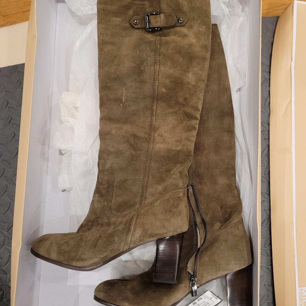 Michael Kors Suede Boots (Army green colour)